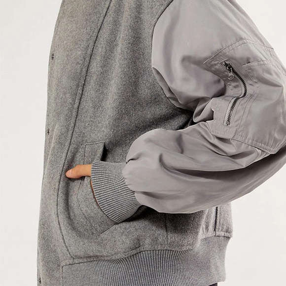 (NWT) PacSun Wool Bomber Varsity Jacket - Picture 3 of 4